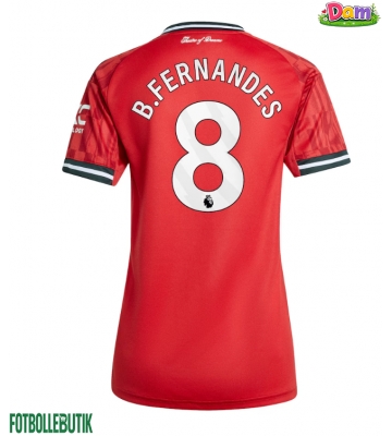 Manchester United Bruno Fernandes #8 Hemmatröja Kvinnor 2025-26 Kortärmad